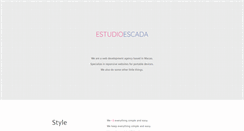 Desktop Screenshot of estudioescada.com